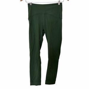 Lululemon Train Free High-Rise Crop leggings green size 6 LW6BB4S